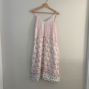 Reistor Pink and White Floral Sundress - Size XS
